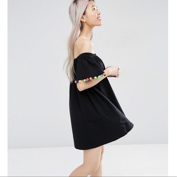 asos pom pom dress